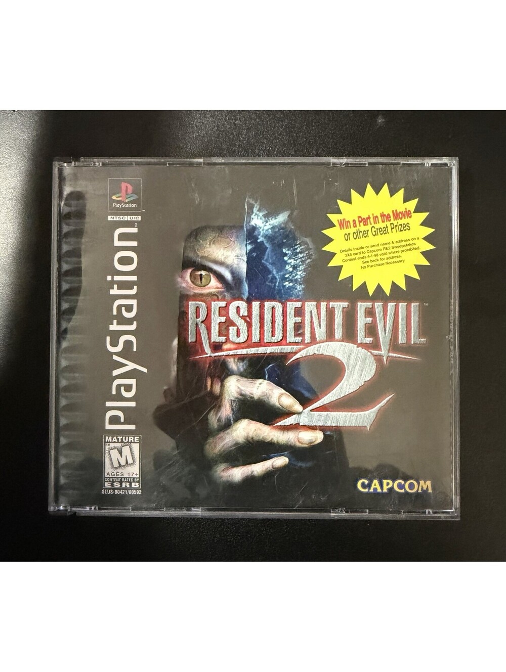 Resident Evil 2 PlayStation 1 PS1 (1998) Complete Black Label Tested & Working